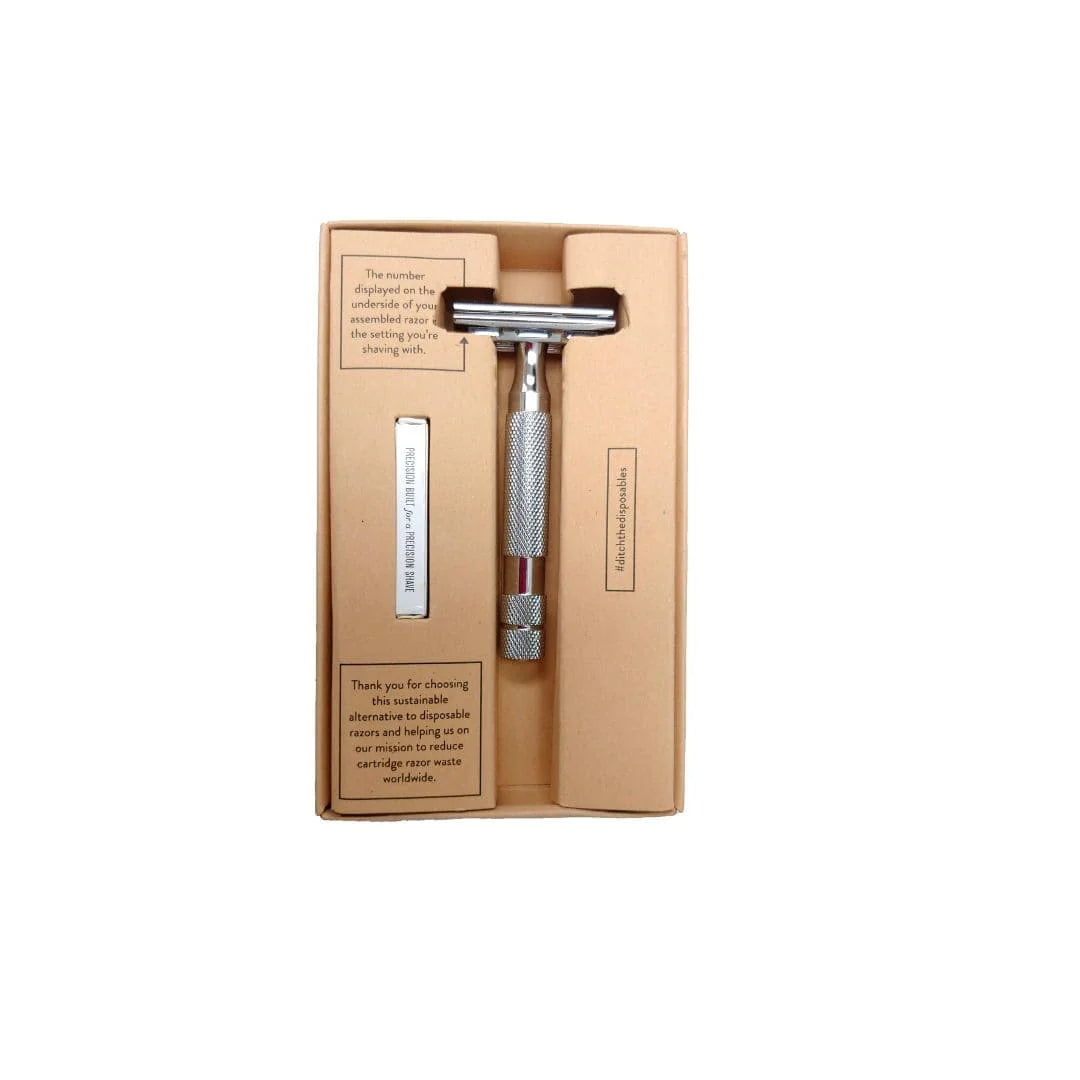 Rockwell 2C Adjustable DE Safety Razor - Gunmetal (2 Settings)