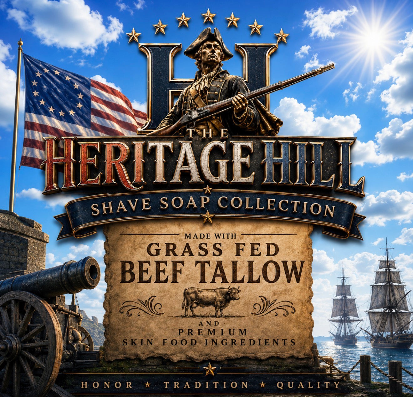 Heritage Hill Shave Soap Collection-Tallow Shave Soaps