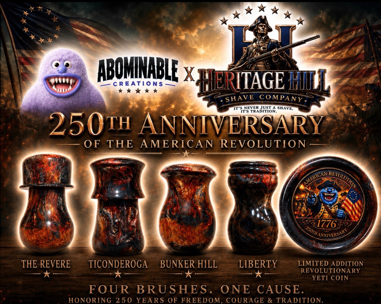 HHSC and Abominable Creations 250th Anniversary Brush Collaboration (Coming Soon)