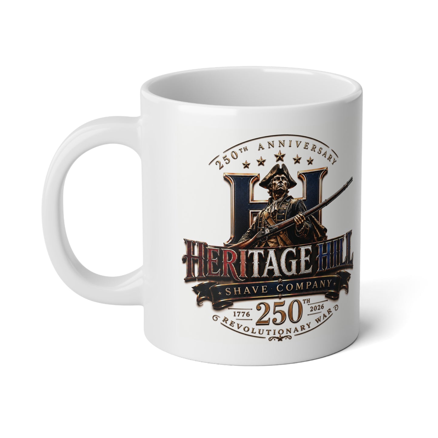 250th Anniversary of the Revolutionary War Jumbo Mug — 20oz Commemorative Coffee Mug
