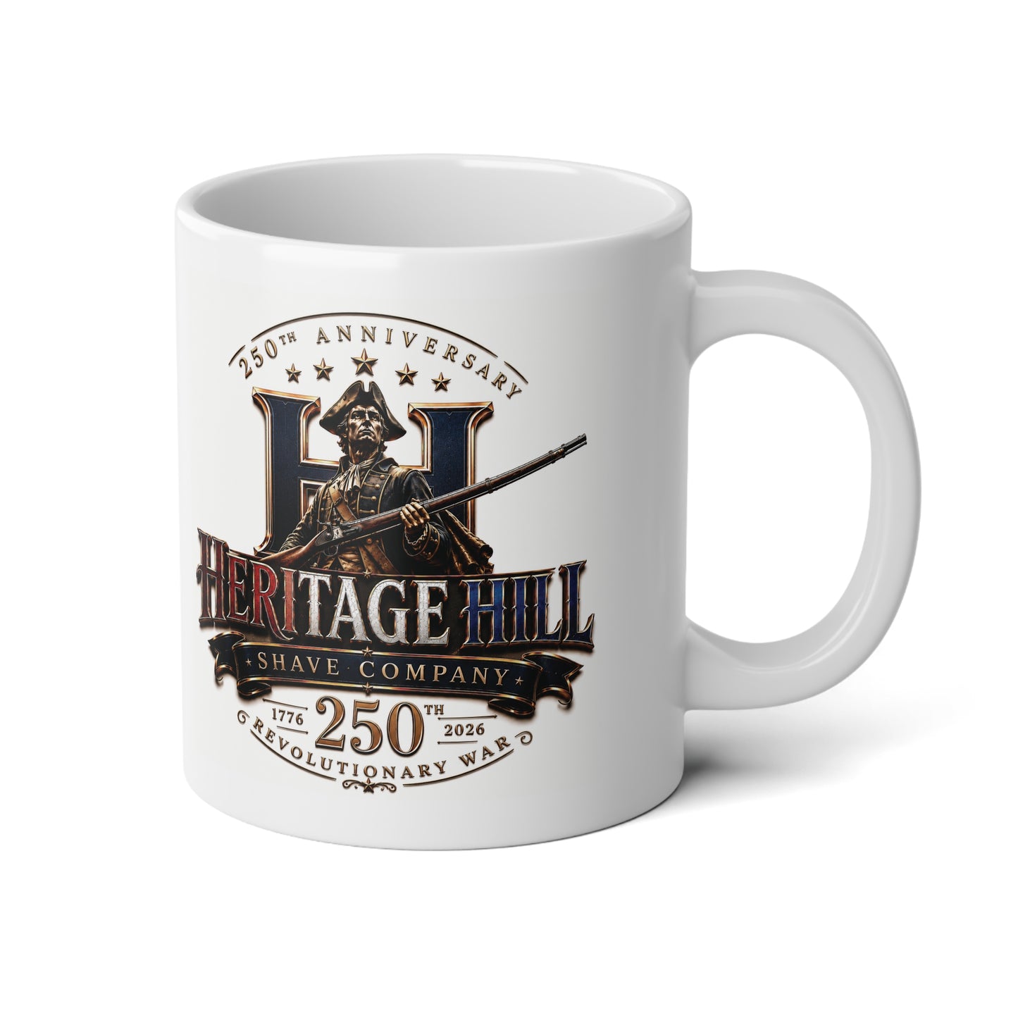 250th Anniversary of the Revolutionary War Jumbo Mug — 20oz Commemorative Coffee Mug