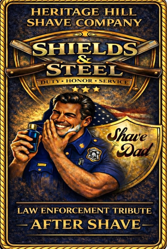 Shields and Steel Law Enforcement Tribute After Shave