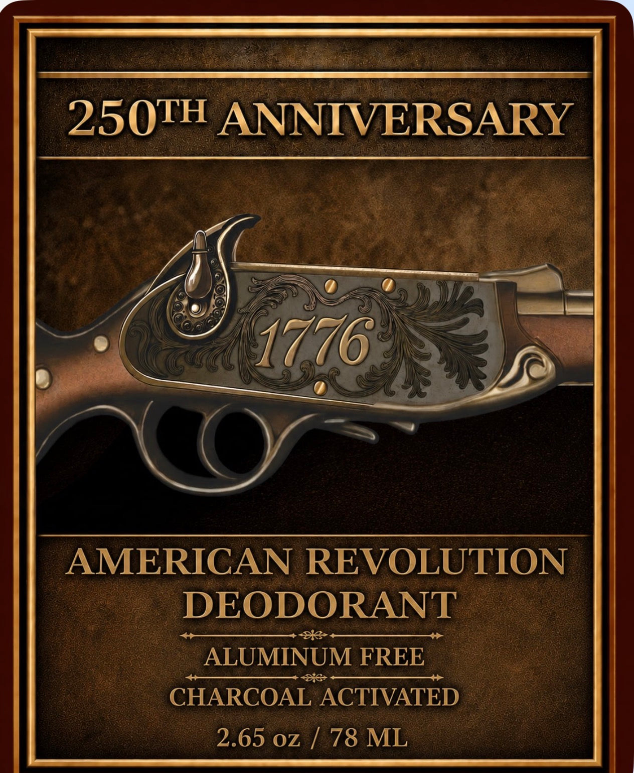 250th Anniversary of the Revolutionary War-Natural Deodorant