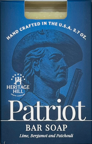 Patriot Bar Soap, Heritage Hill Shave Co, Shave Soap, All Natural, Essential Oils, HH Shave Co. Jacksonville, Florida, 