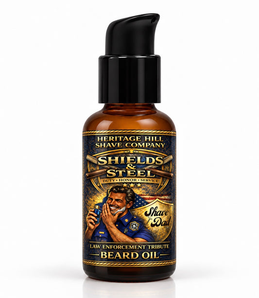 Shields and Steel Law Enforcement Tribute Beard Oil