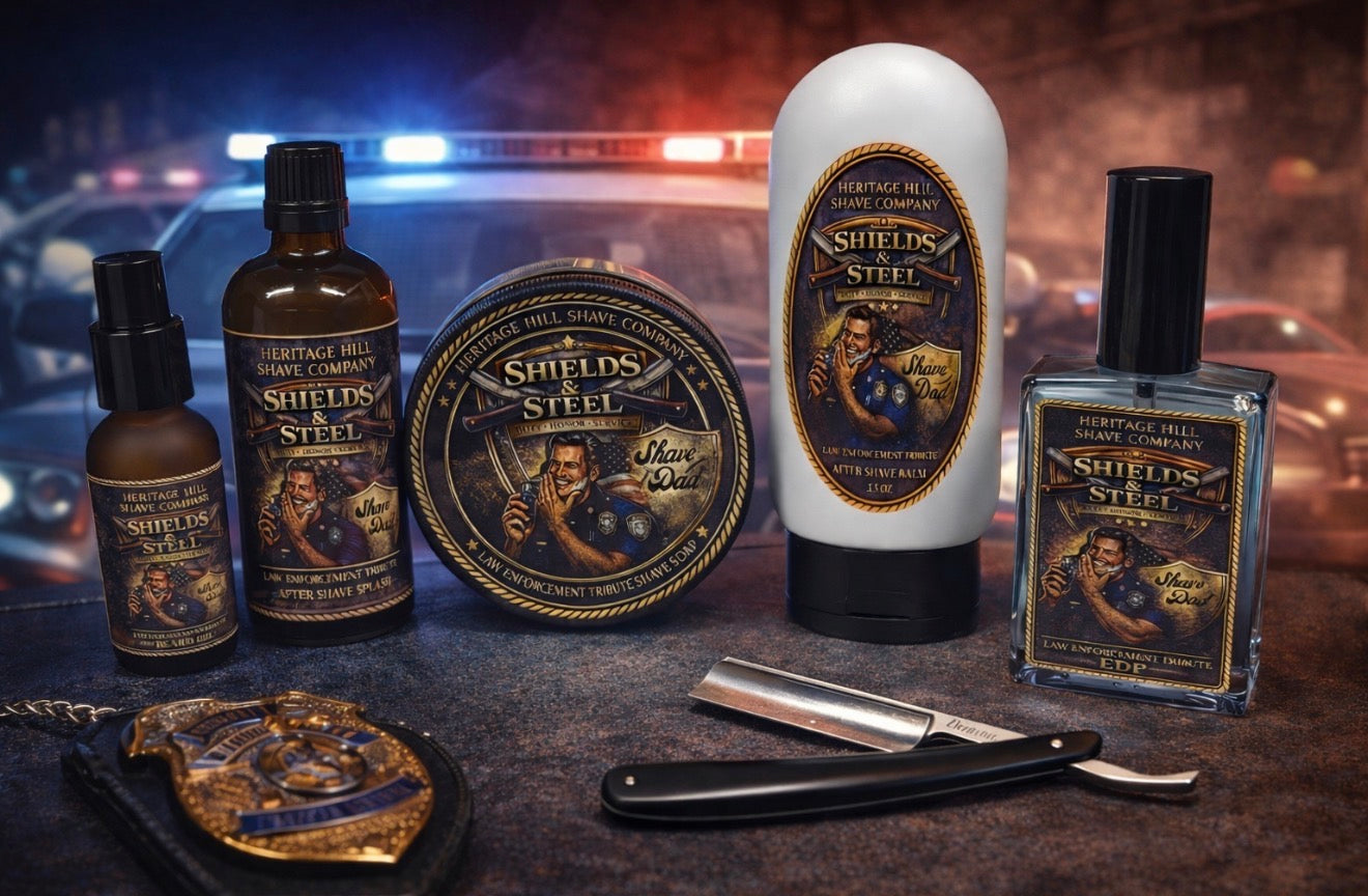 Shields and Steel Law Enforcement Tribute -Tallow Shave Soap