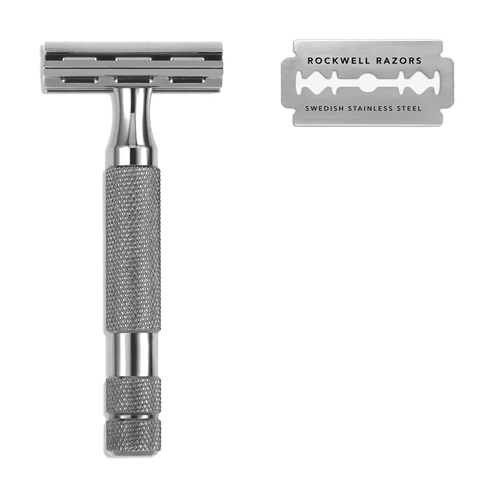 Rockwell 2C Adjustable DE Safety Razor - Gunmetal (2 Settings ...
