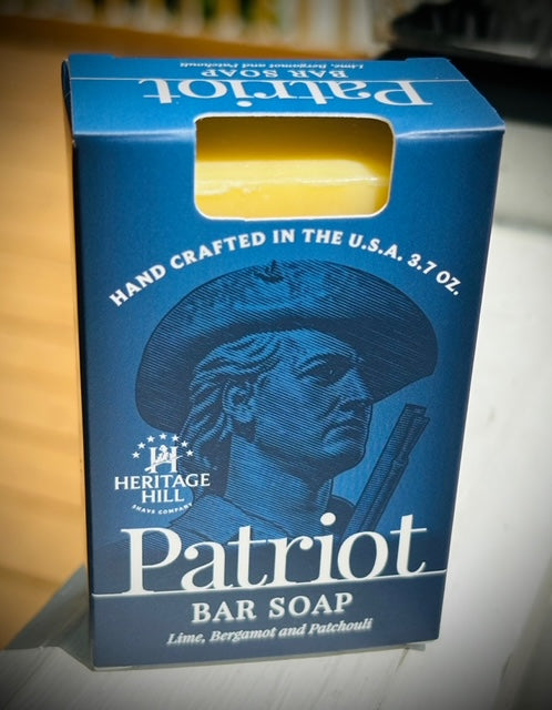 Patriot Bar Soap, Heritage Hill Shave Co, Shave Soap, All Natural, Essential Oils, HH Shave Co. Jacksonville, Florida, 